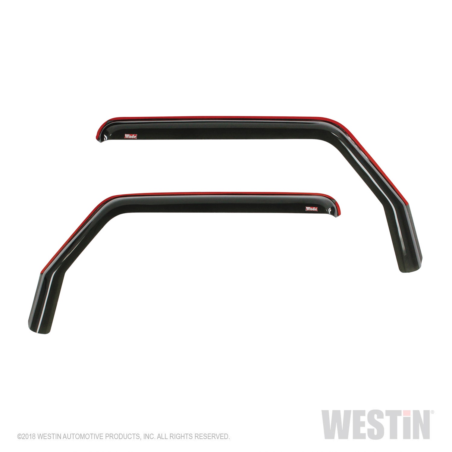 Westin 72-51467 Smoke In Channel Wind Deflector 2Pc Wrangler Jl 2Dr 2018-2019