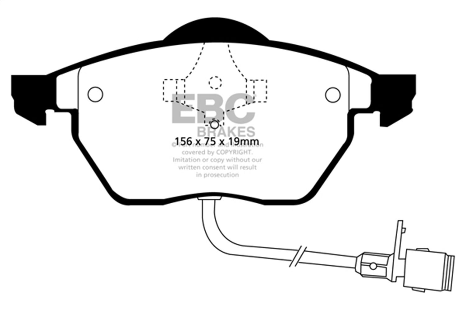 Ebc Brakes Dp3836c Redstuff Ceramic Low Dust Brake Pads   Redstuff Ceramic Low