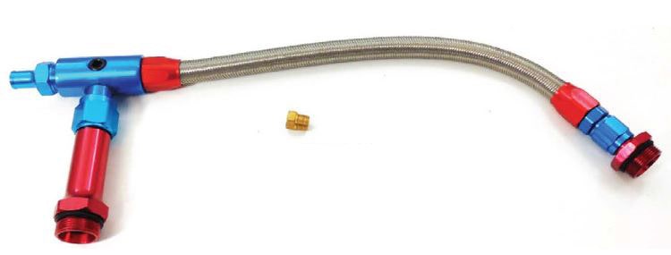 Racing Power R2155 Braided Fuel Line (For Holley) Racing Power  Braided Fuel