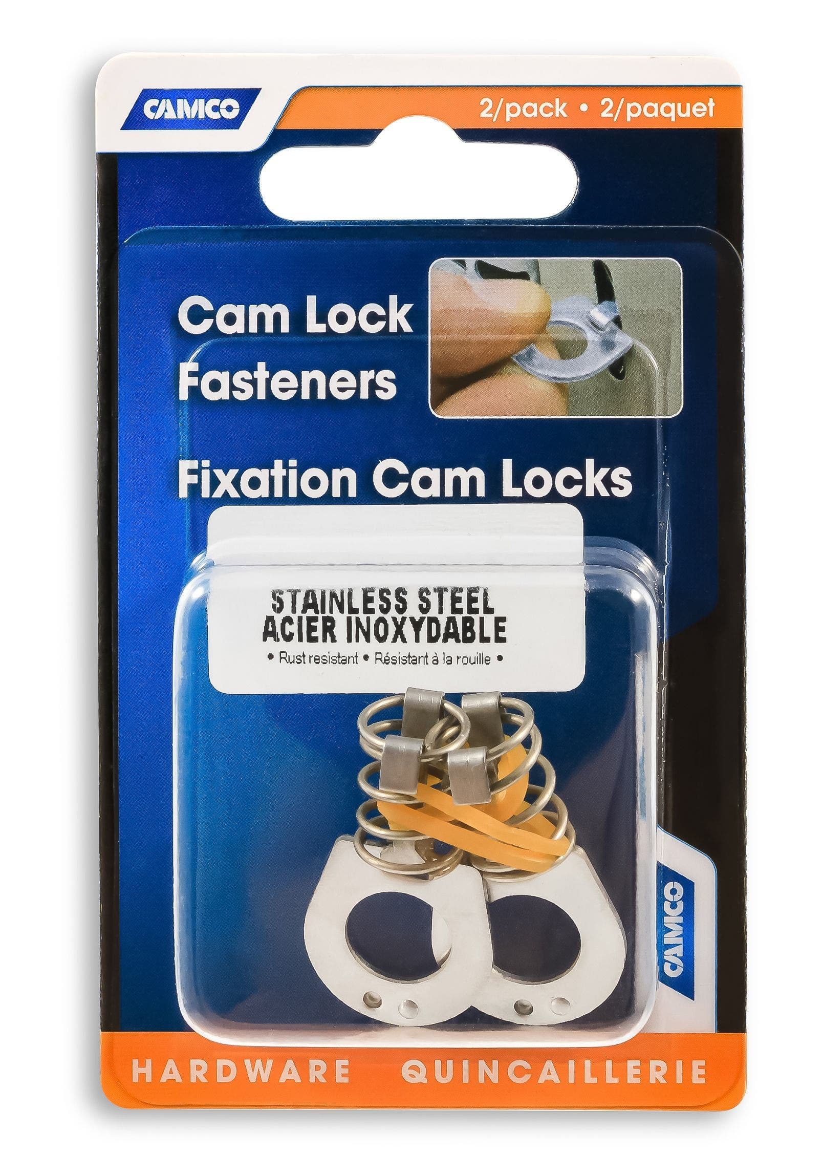 Camco 09214 Stainless Steel Water Heater Cam Lock, 2 Pack   Stainless Steel