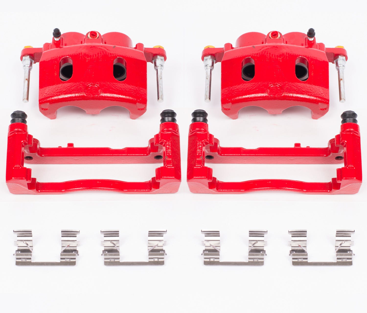 Power Stop S4918a Performance Powder Coated Brake Caliper Set For Chevy, Gmc,