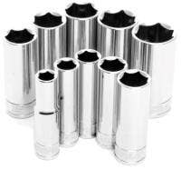 Performance Tool W38300 3/8" Drive 10-Piece Sae Deep Socket Set   Socket Set;