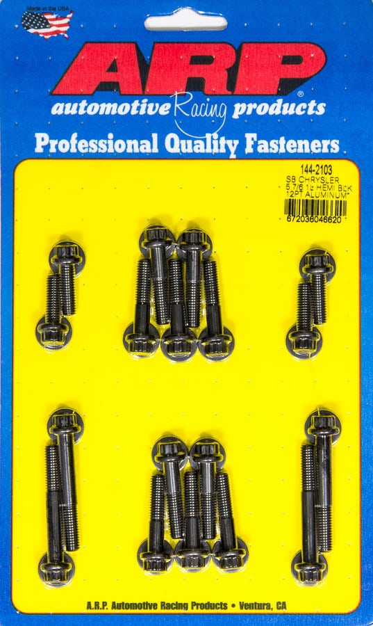 Arp 144-2103 Intake Manifold Bolt Kit (Fold Bot 12Pt Mopar 5.7/6.1L Hemi) Arp