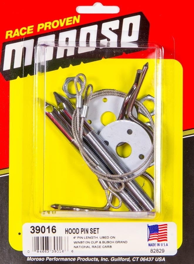 Moroso 39016 3/8" Steel Hood Pin  Performance 38410 Intake Manifold Bolt; Engine