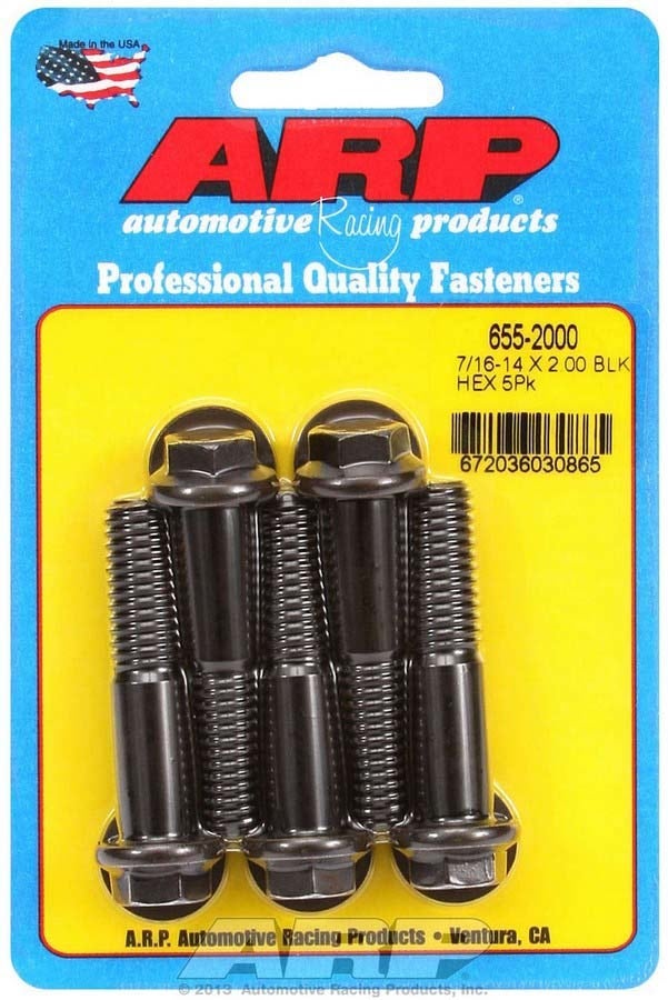 Autoracing Products 655-2000 Bolt Kit - 6Pt. (5) 7/16-14 X 2.000 Autoracing