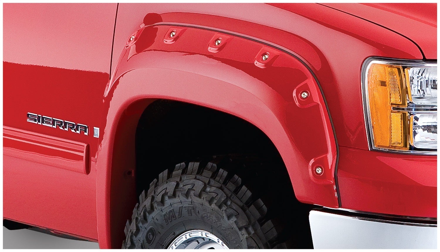 Bushwacker 40105-02 Cut-Out Fender Flares Fits 07-14 Sierra 1500 Sierra 2500 Hd