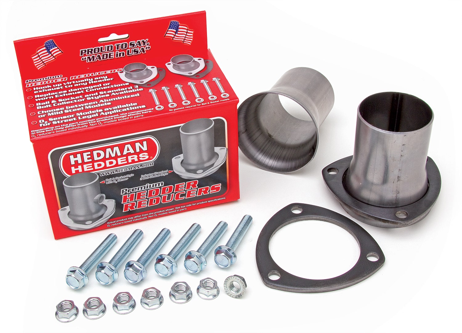 Hedman 21119 Header Reducer - Set Of 2   Exhaust Header Reducer; Includes