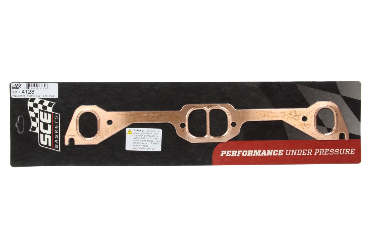 Pontiac D-Port Copper Exhaust Gasket Set Pontiac D-Port Copper Exhaust Gasket