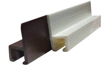 Jr Products 80321 Brown 48" Type-C Wall Mounted Internal Slide Track   Window