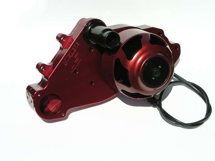 Meziere Wp319r Red Billet Electric Water Pump For Small Block Chevy Ls1   Red