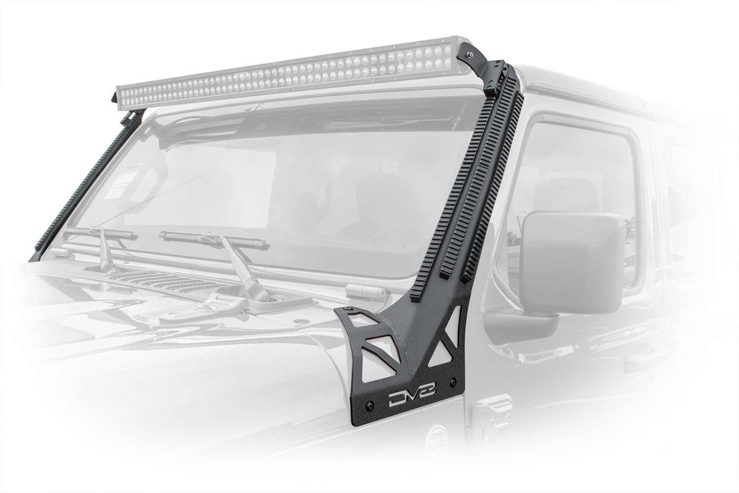 Dv8 Offroad D-Jl-190052-Pil A-Pillar Mounted Rail System   A-Pillar Mounted Rail