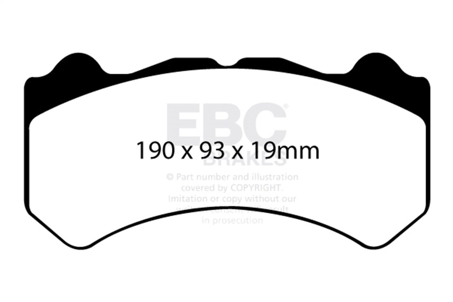 Ebc Brakes Dp41983r Yellowstuff Street And Track Brake Pads Fits 09-21 Gt-R