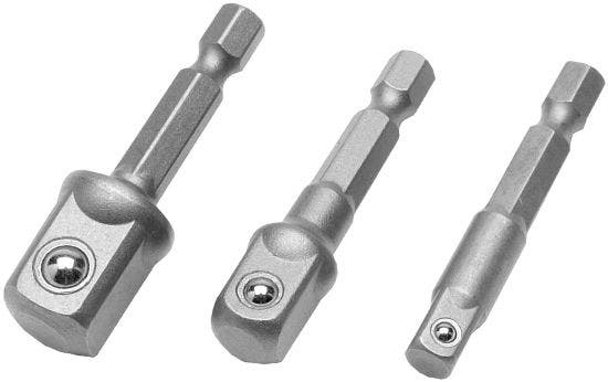 Wilmar Wlmw1390 Power Drill Socket Adapter - Set Of 3 Drill Bit Socket Set