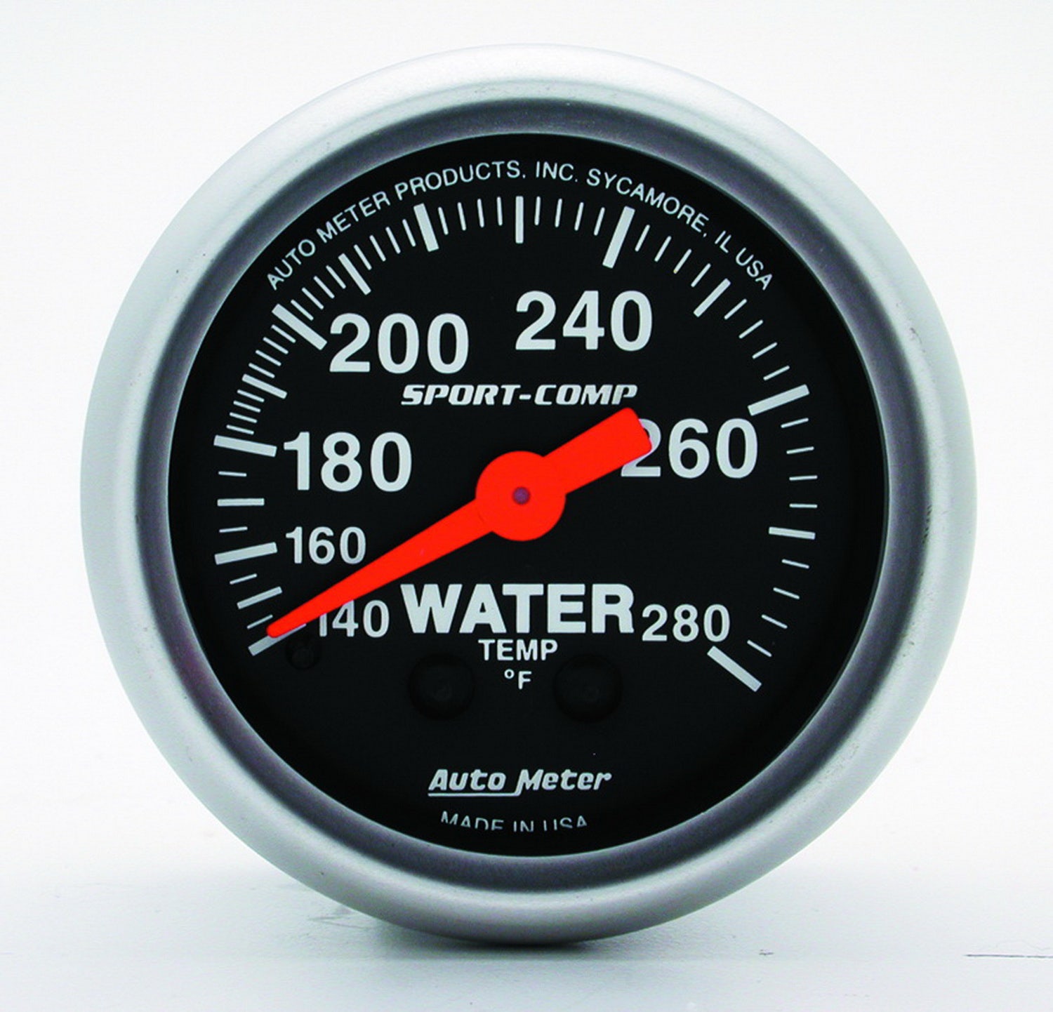 Autometer 3331 Sport-Comp Mechanical Water Temperature Gauge Auto Meter Products