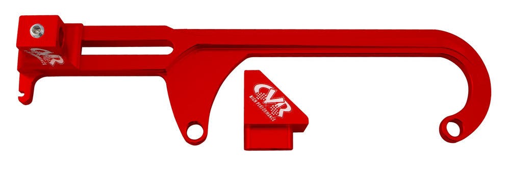 Cvr Performance 64500R 4500 Red Throttle Cable Bracket For Gm And Morse   4500