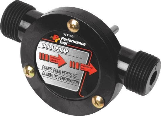 Performance Tool W1143 Self-Priming 1/4" Shank Transfer Drill Pump (Compatible