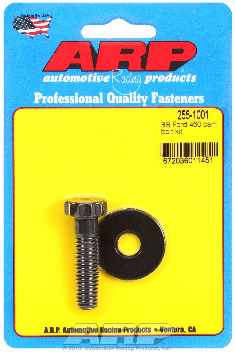 Arp 2551001 Pro-Series Black Oxide Camshaft Bolt Kit Arp 2551001 Pro-Series
