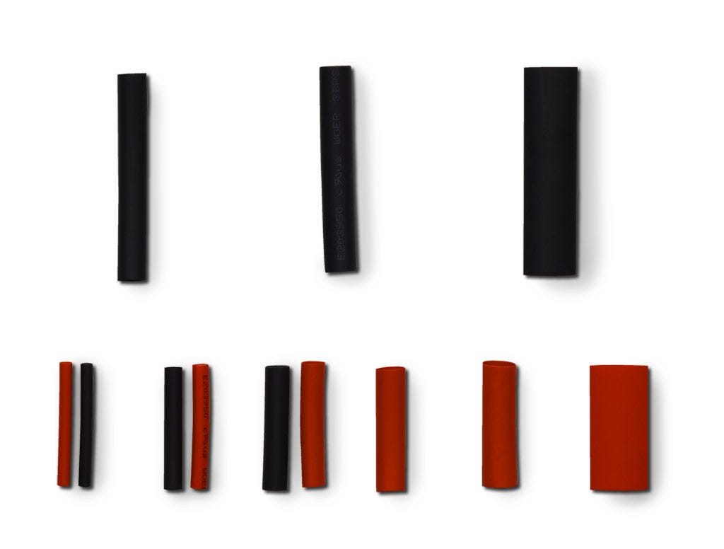 Pertronix Ignition Dual Wall Heat Shrink Tube Kit 106 Pcs. Contains, Red And