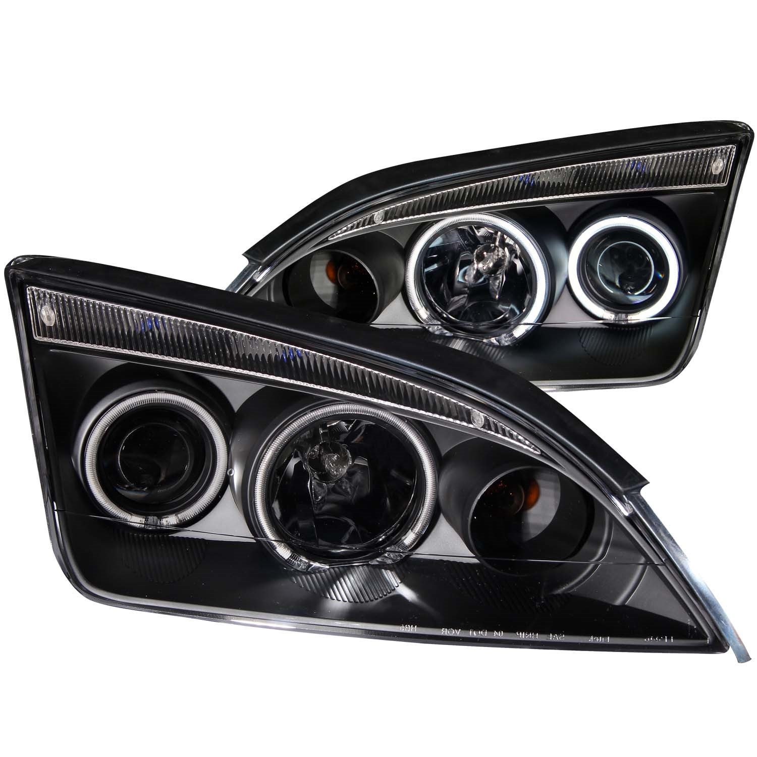 Anzo Usa 121198 Projector Headlight Set W/Halo Fits 05-06 Focus   Projector