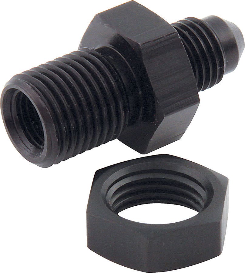 Allstar Performance All50105 4 An To 3/8-24 Bulkhead Brake Line Adapter, Black