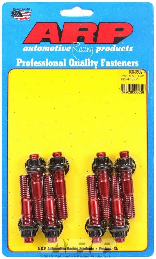 Arp Anodized Aluminum 7/16" Diameter 2.500" Oal 12-Point Break-Away Blower Stud