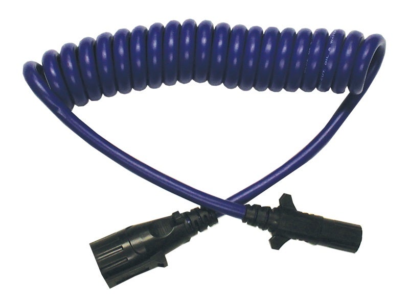 Blue Ox Bx88206 Coiled Cable Extension   Trailer Wiring Connector Adapter; End