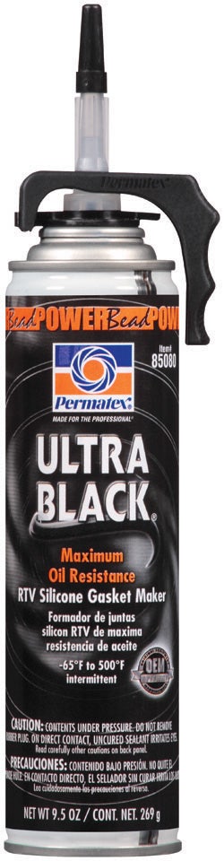 Permatex 85080 Ultra Black Maximum Oil Resistance Rtv Silicone Gasket Maker, 9.5