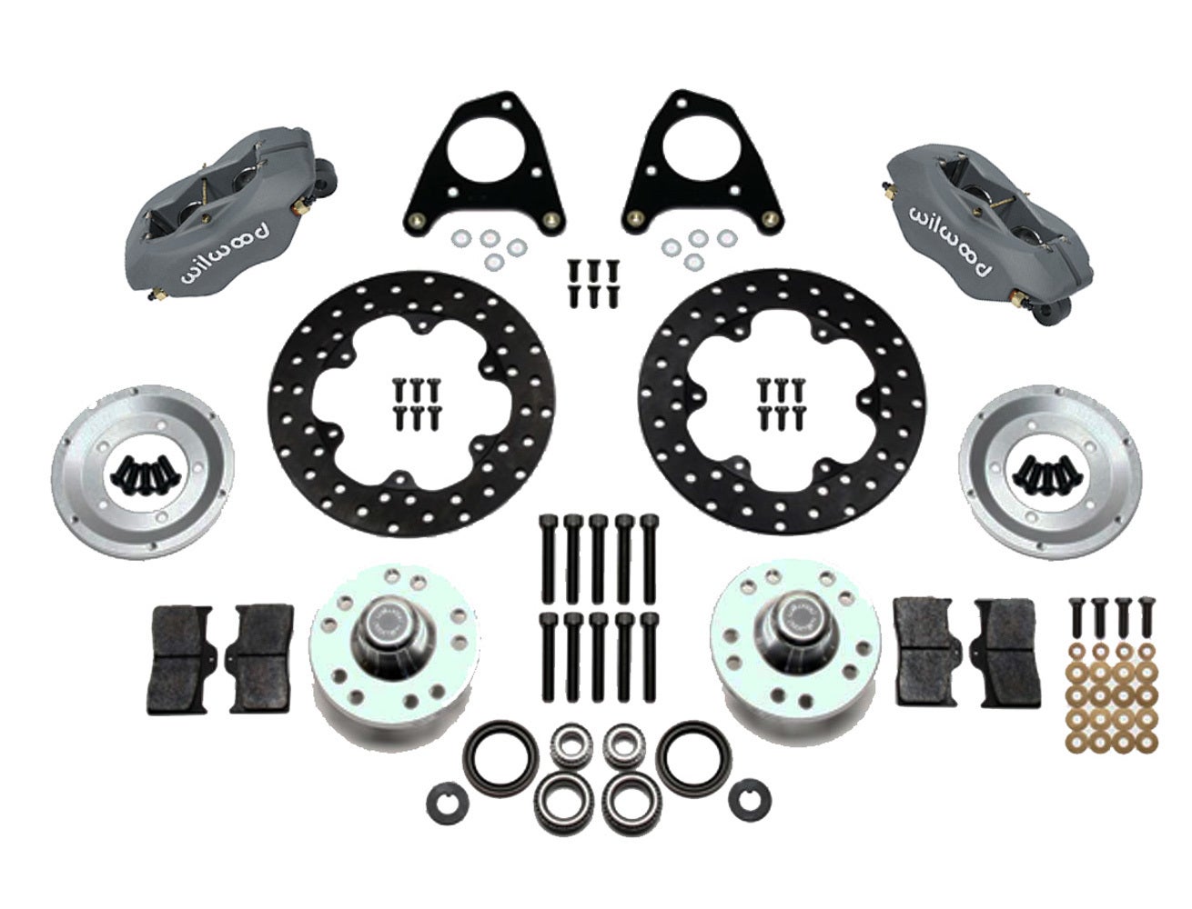 Wilwood 140-4503-Bd Medium Front Brake Drag Kit For 87-93 Mustang / 84-86 Svo