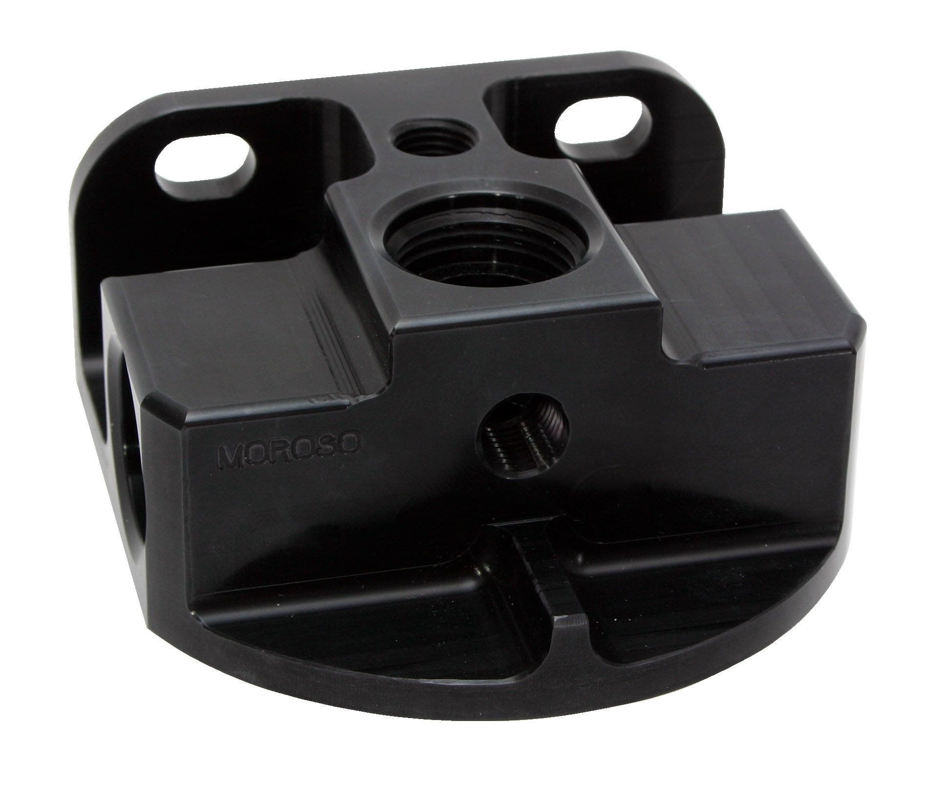 Moroso 23763 Side Port Remote Oil Filter Mount  Performance 23700 Oil Filter