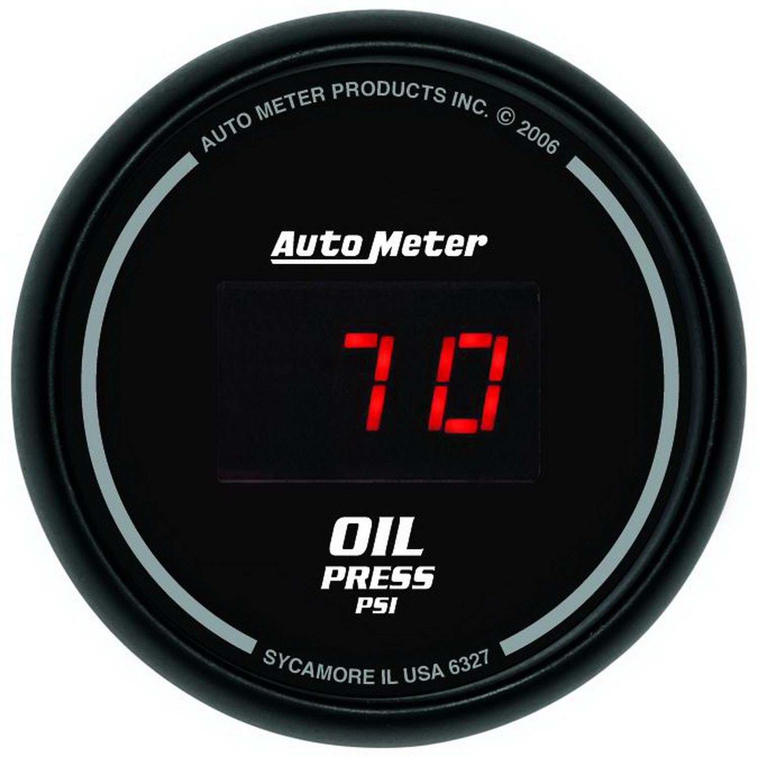 Autometer 6327 Sport-Comp Digital Oil Pressure Gauge Auto Meter Products 6178