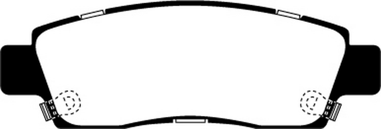 Ebc Brakes Dp41672r Yellowstuff Street And Track Brake Pads  Dp41655r Brake Pad