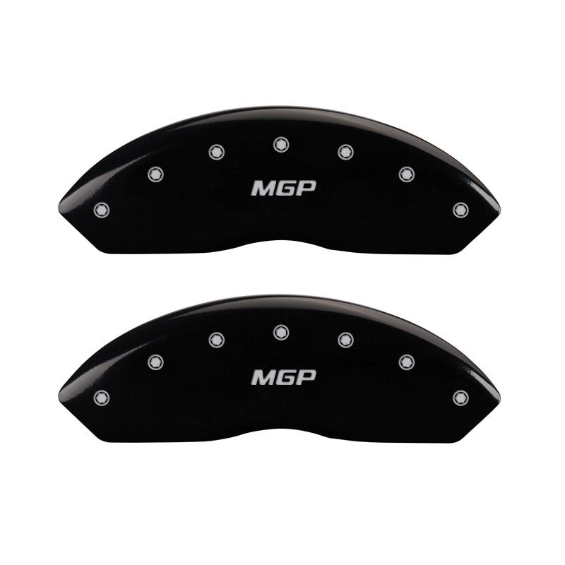 Mgp Caliper Covers 42014Smgpbk Black Powder Coat Finish Front And Rear Caliper
