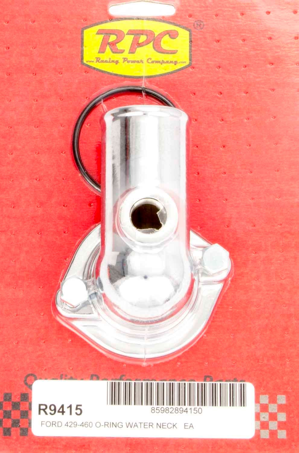 Racing Power Company R9415 Chrome Water Neck For Big Block Ford   Chrome Water