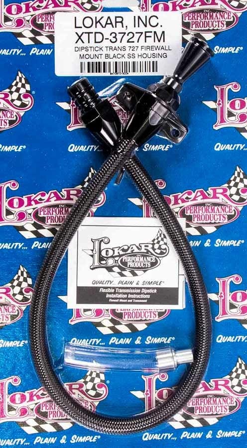 Black Dipstick Mopar 727 Trans Firewall Mount Black Dipstick Mopar 727 Trans