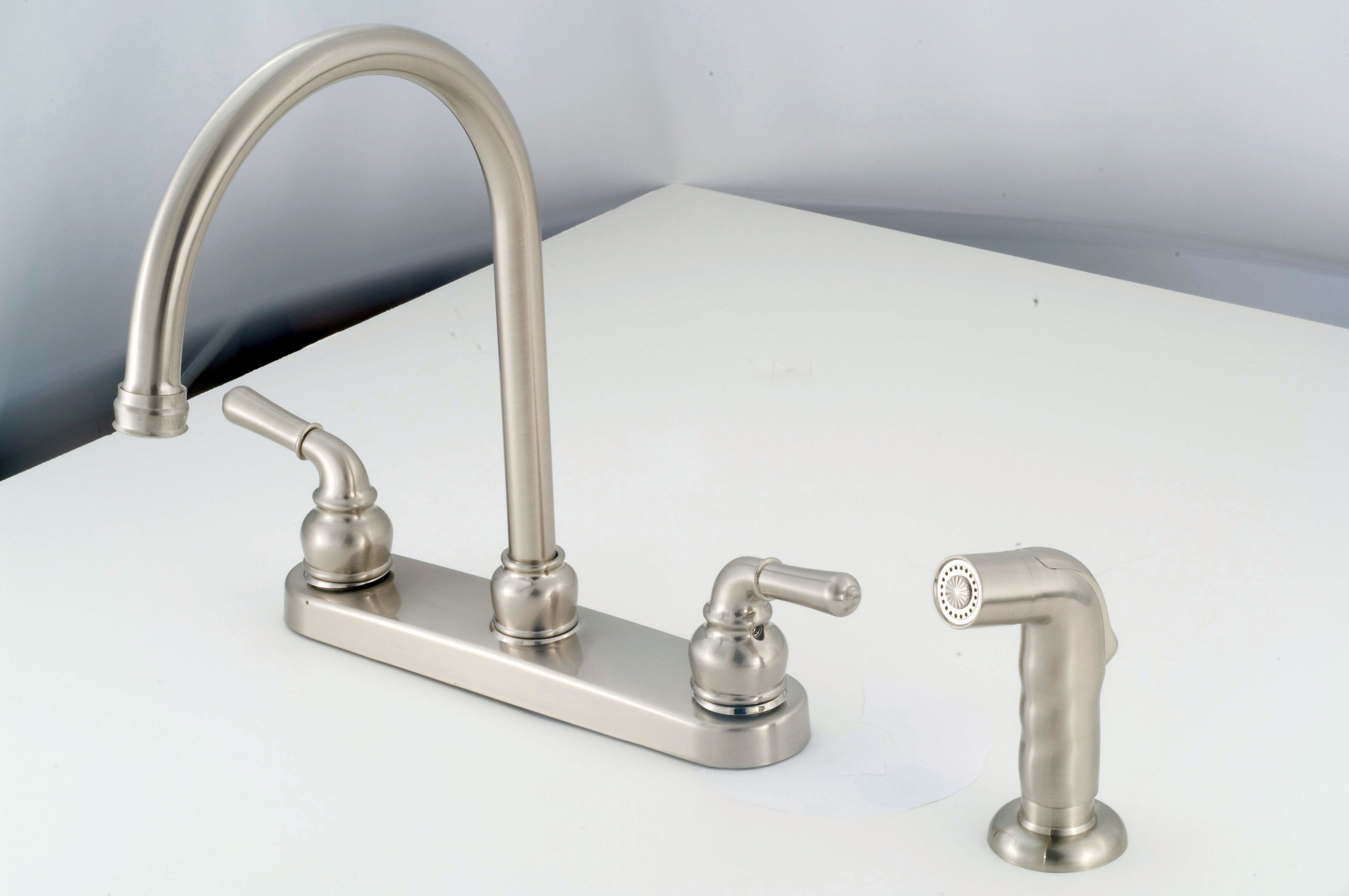 Empire Brass Company Nn801gsn Faucet 8" Kitchen Nickel Goose  Company  Faucet 8