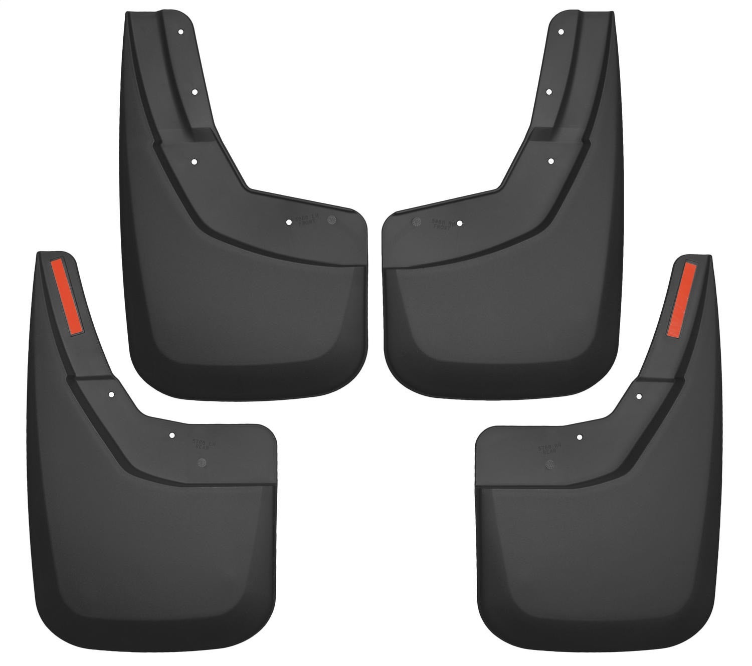 Husky Liners 56886 Custom Molded Mud Guard Set Husky Liner  Mud Flap Custom Mud