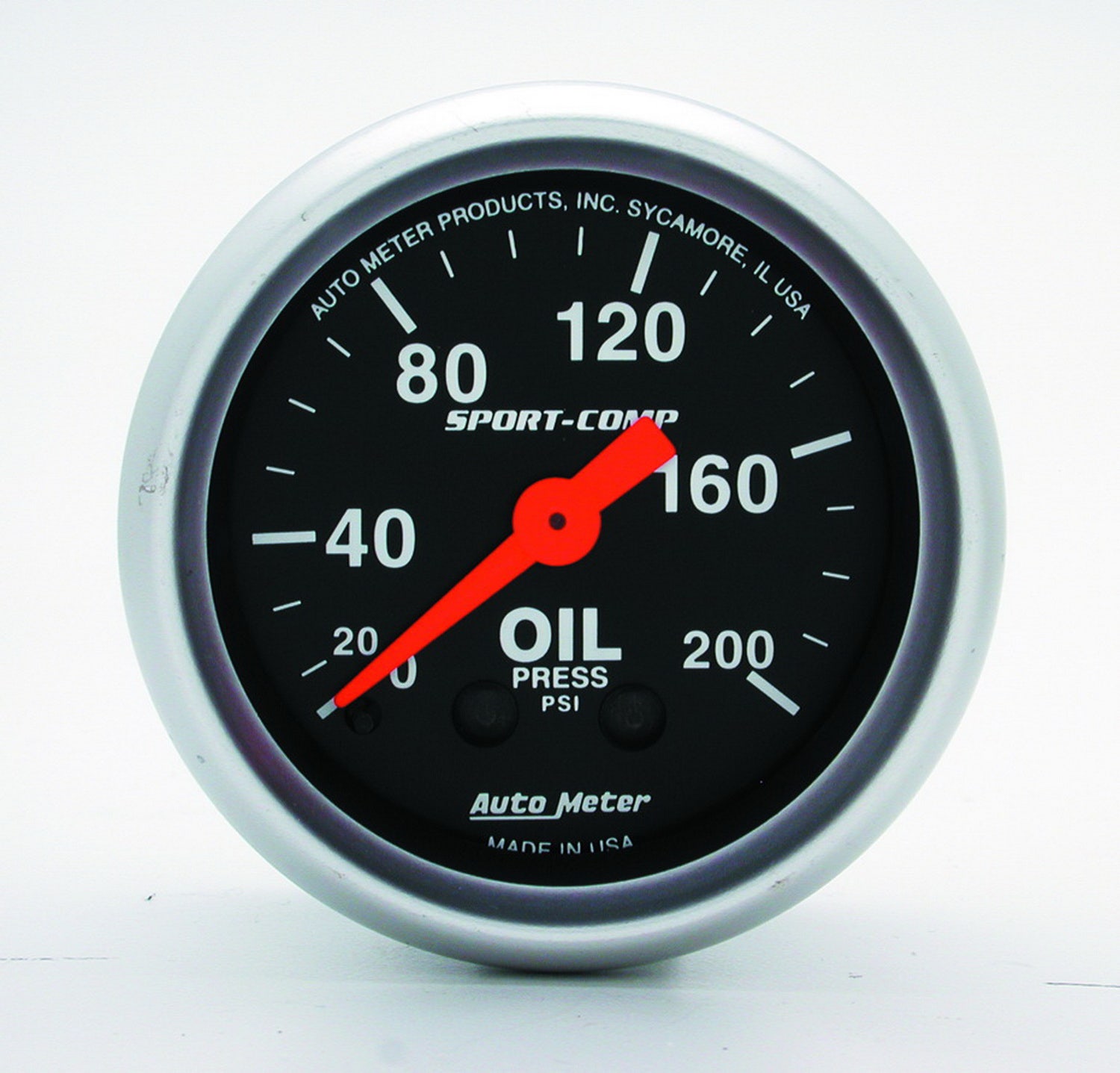 Autometer 3322 Sport-Comp Mechanical Oil Pressure Gauge Auto Meter Products
