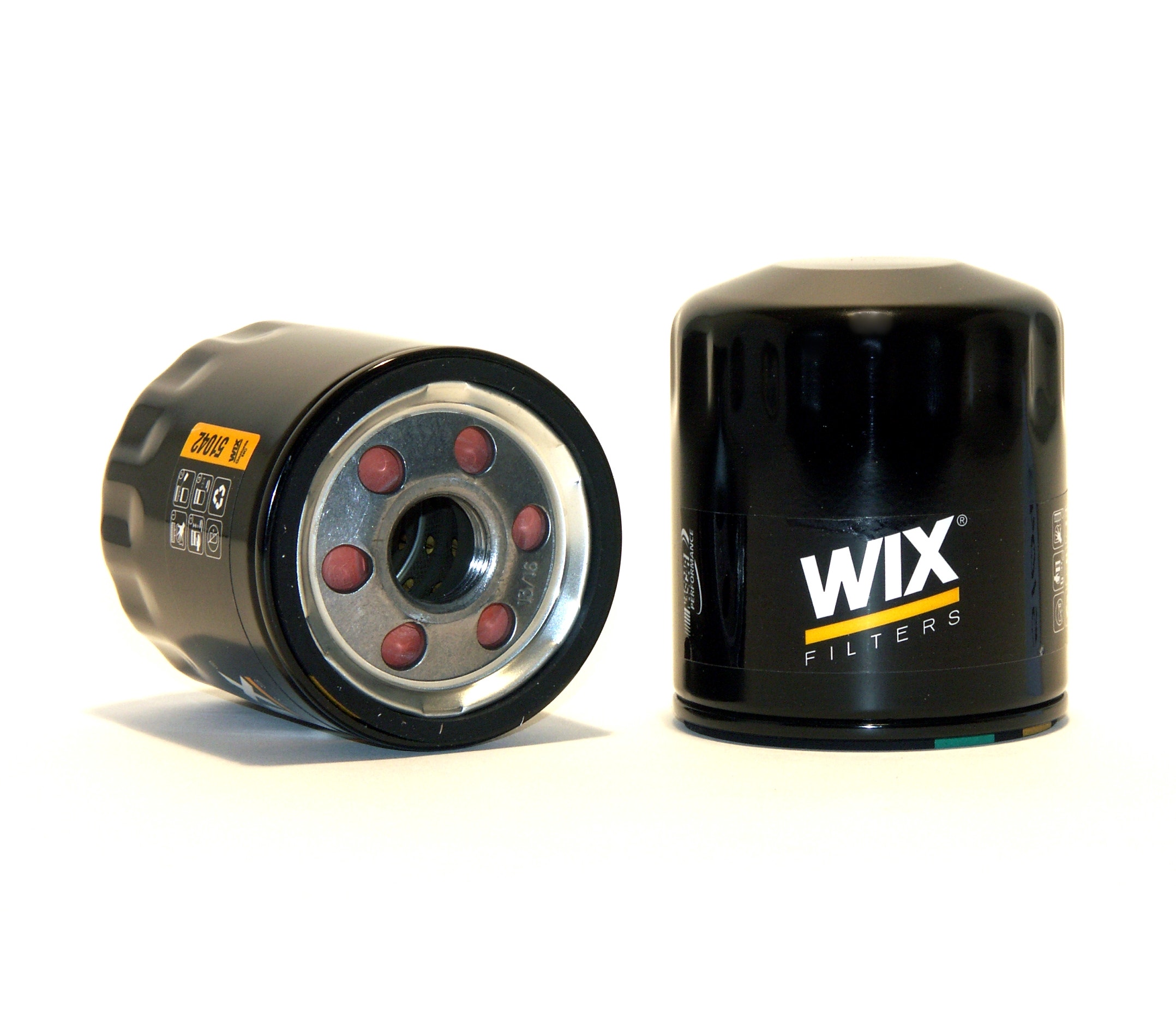 Wix Engine Oil Filter P/N:51042  Filters  Oil Filter; Type - Canister, Color -