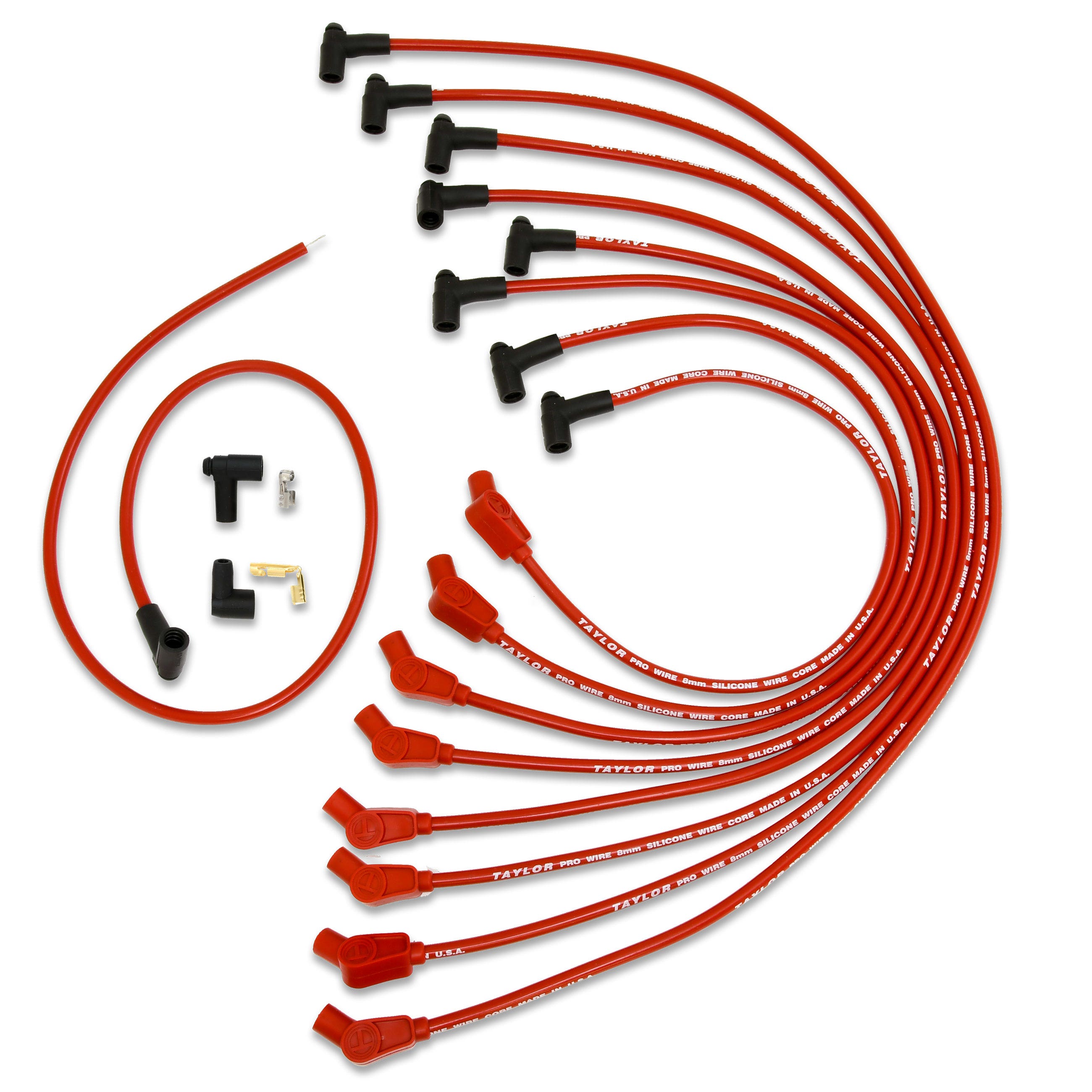 Taylor Cable 76242 8Mm Pro Wire Ignition Wire Set   8Mm Pro Wire Ignition Wire