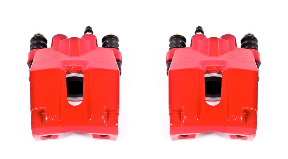 Power Stop S4858 Performance Powder Coated Brake Caliper Set For Ford, Lincoln
