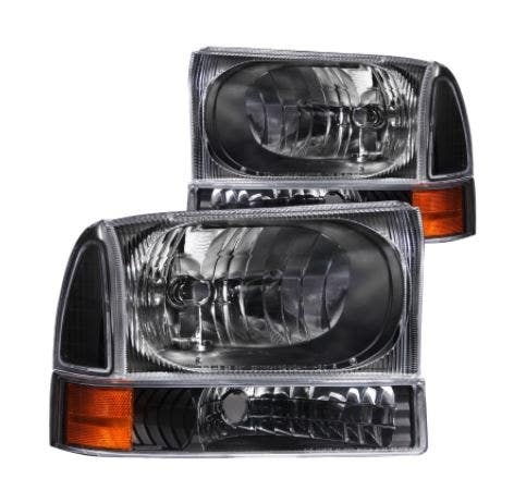 Anzo Usa 111080 Crystal Headlight Set Anzo  Headlight Assembly Crystal Clear;