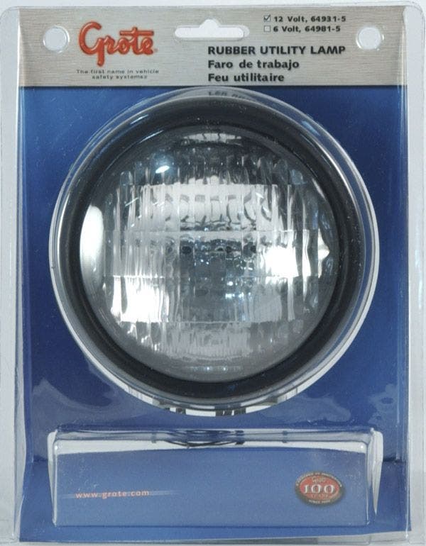 Grote 64931-5 Par 36 Utility Lamp (Rubber Tractor)   Work Light  Type -