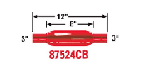 Cherry Bomb Glasspack P/N:87524Cb Cherry Bomb Glass Pack (R) Exhaust Muffler