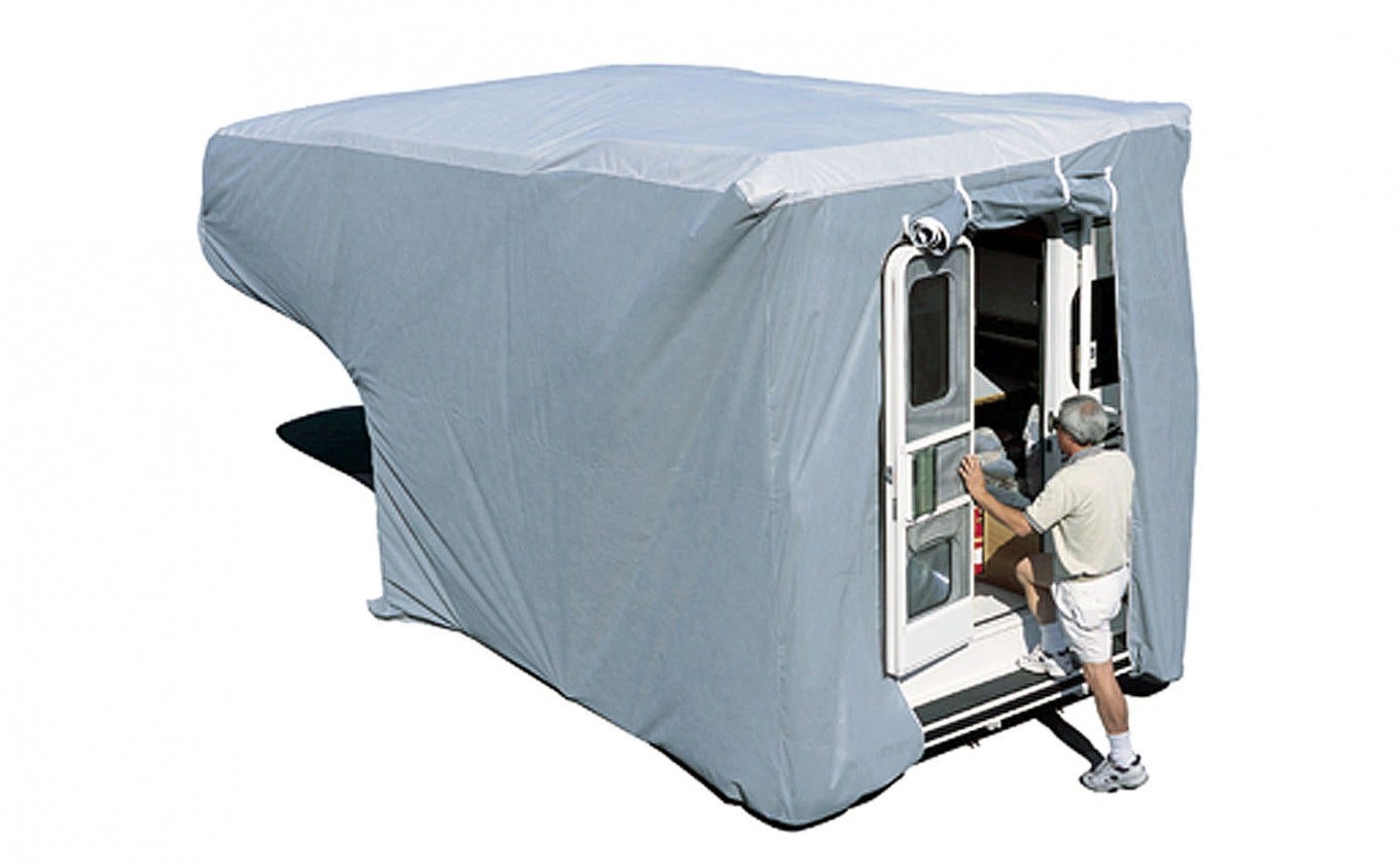 Adco 12263 Sfs Aqua Shed Truck Camper Cover - 10' To 12' , Gray, Large - 214" -