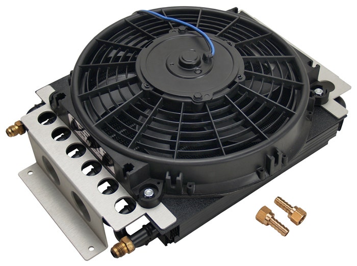 Derale 13700 Electra-Cool Remote Cooler   Fluid Cooler Electra-Cool; Fan Amp