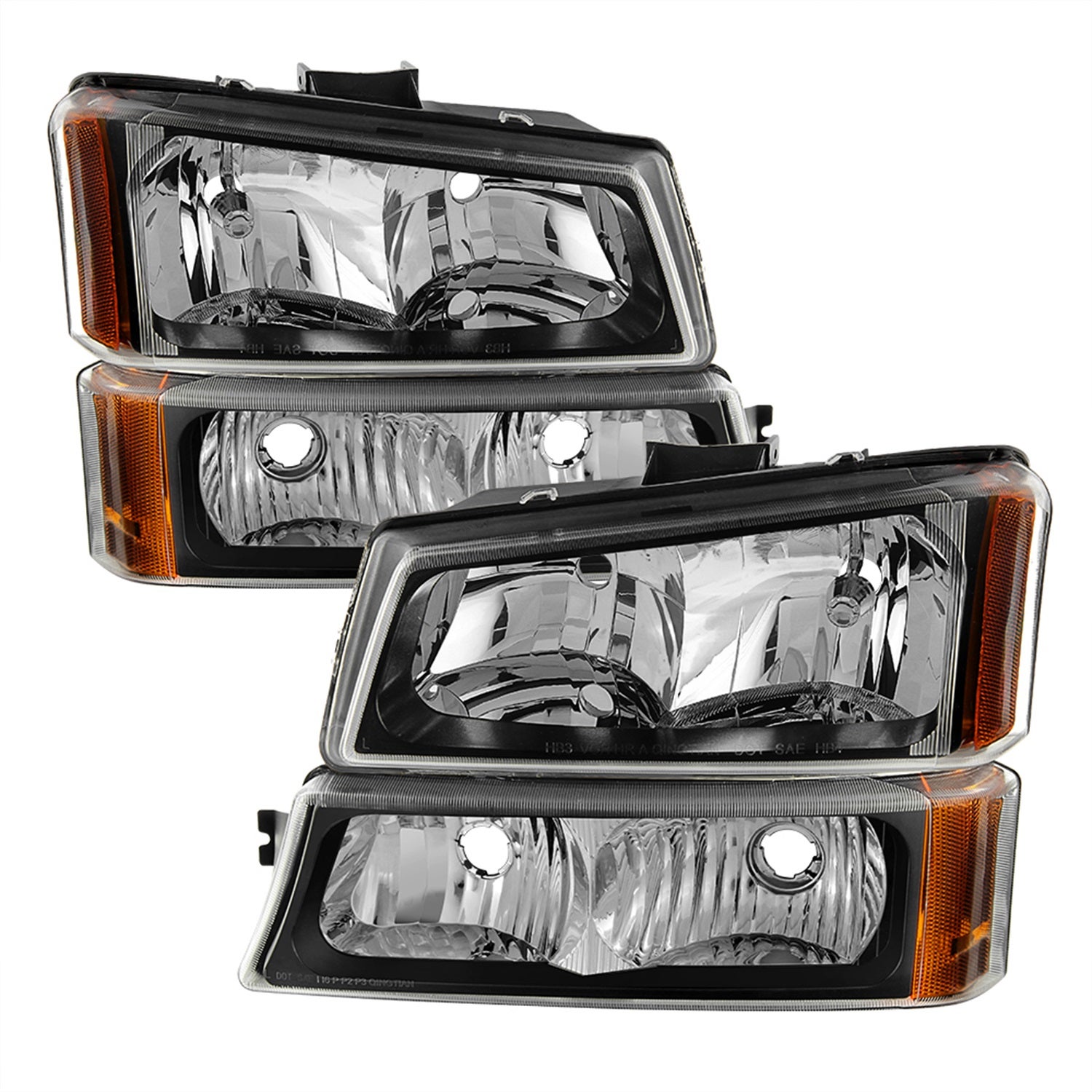 Spyder Auto 5069801 Xtune Crystal Headlights/Bumper Lights   Xtune Crystal