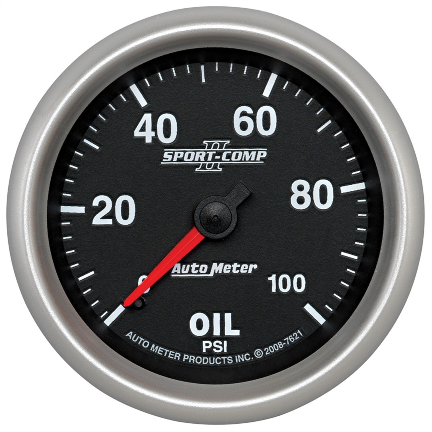 Autometer 7621 Sport-Comp Ii Mechanical Oil Pressure Gauge   Sport-Comp Ii