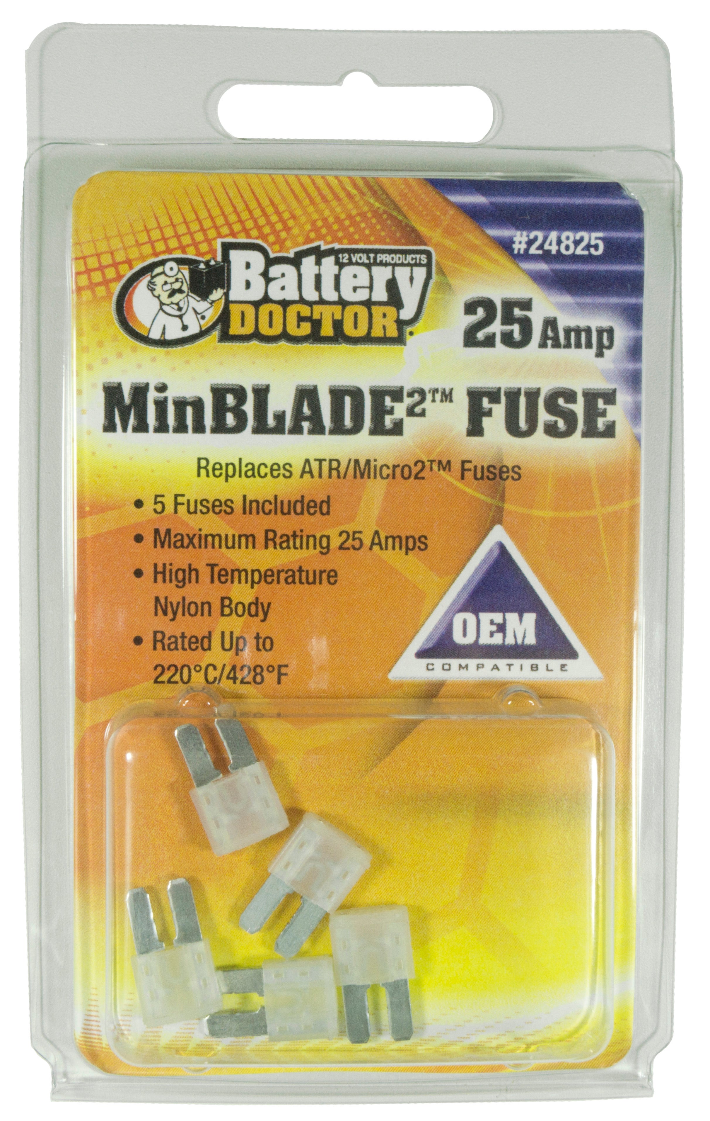 Wirthco 24825 Fuse(Minblade2), 5 Pack   Fuse(Minblade2), 5 Pack