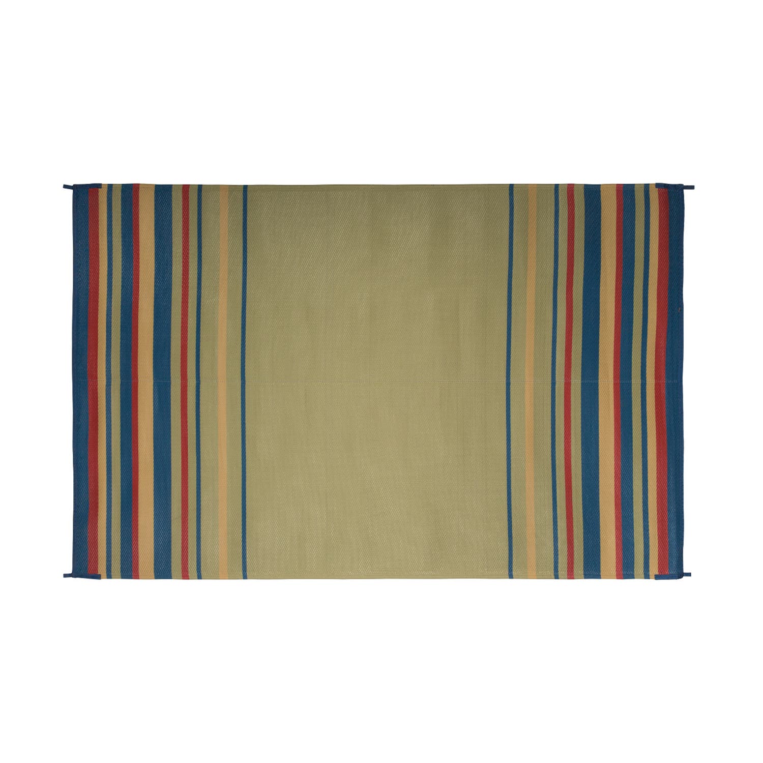 Mat Striped 9X12 Blue/Brick/Bge/Grn Mat Striped 9X12 Blue/Brick/Bge/Grn