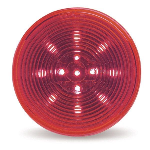 Grote Lamp, Optic Lens, Led, 2.5 In, Red  Industries  Side Marker Light- Led;